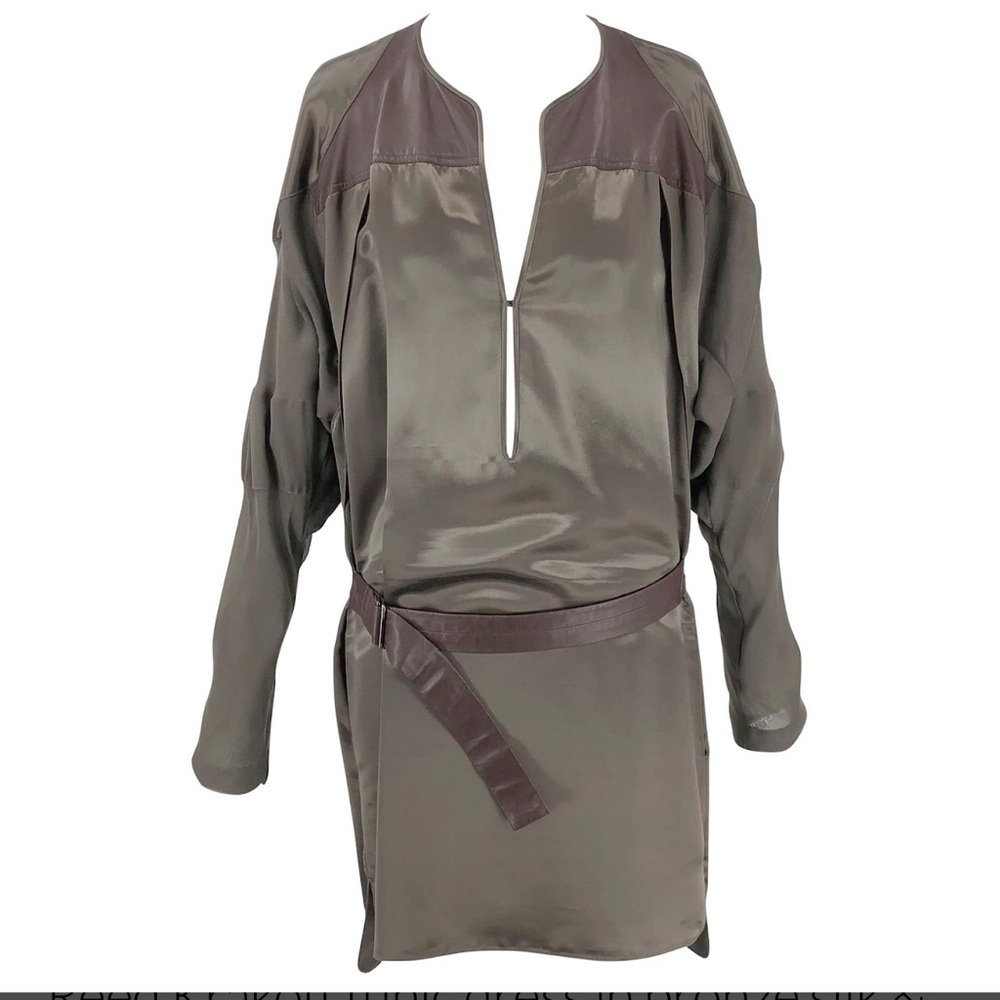 Reed Krakoff Brown Satin Dress Size 4